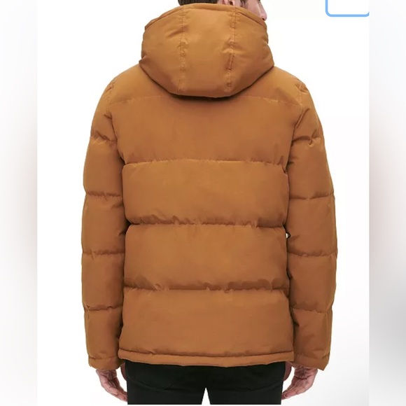 Levi’s NWT Quilted Parka Jacket Men’s Size Small Worker Brown Hooded Four Pocket - Picture 3 of 12